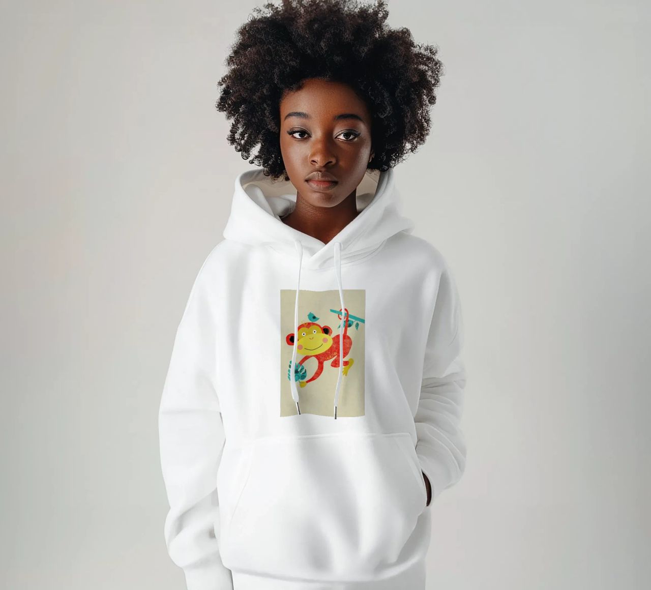 Monkey sudadera con capucha de Rocket68