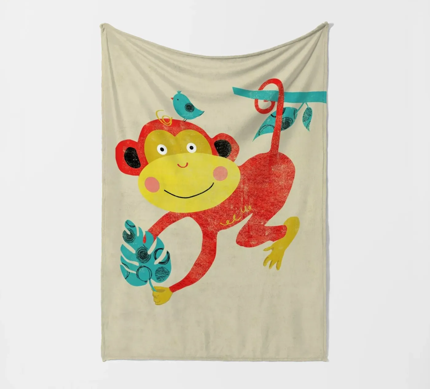 Monkey fleecedeken van Rocket68