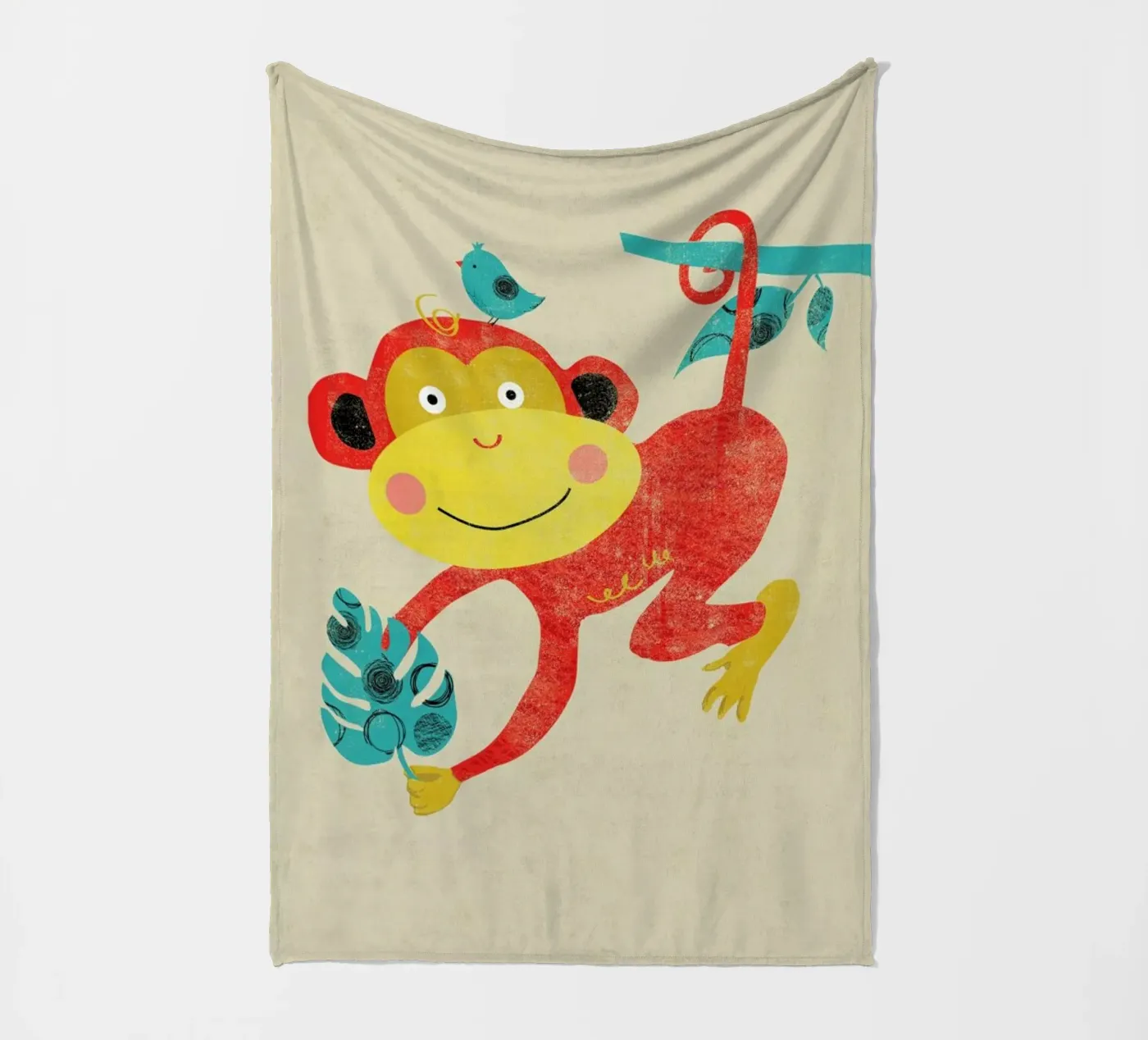 Monkey fleece blanket by Rocket68