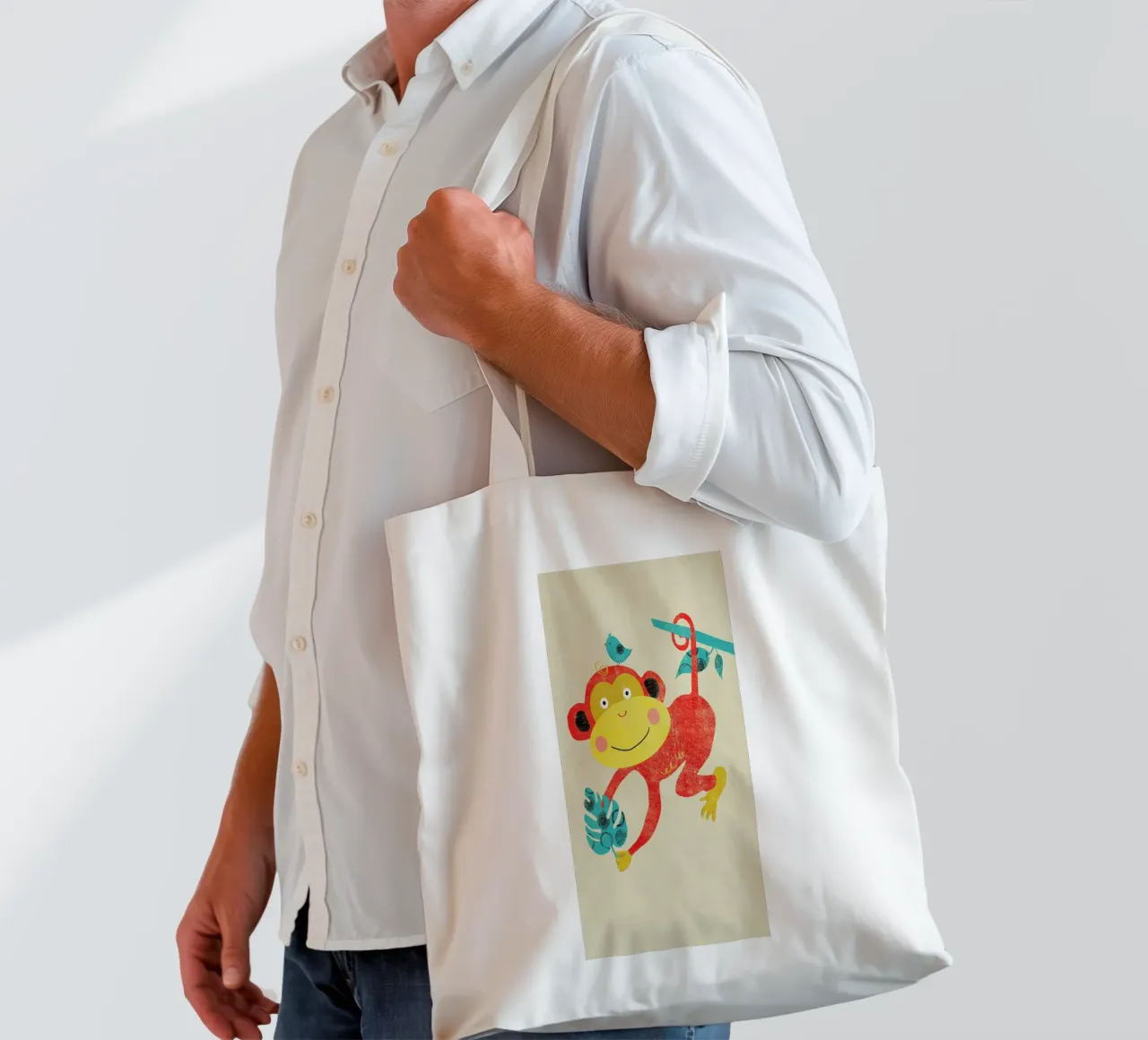 Monkey tote bag by Rocket68