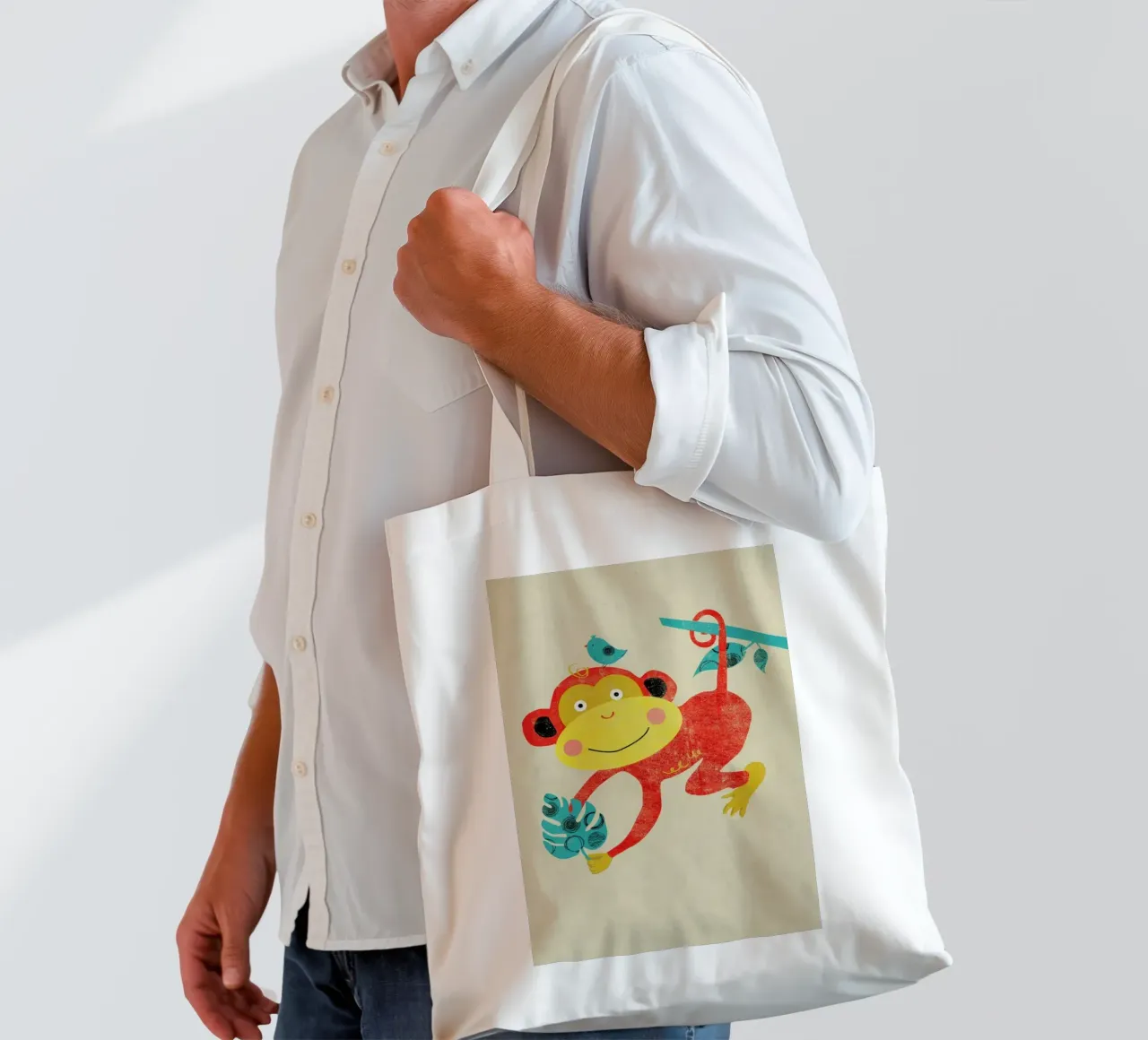 Monkey tote bag by Rocket68
