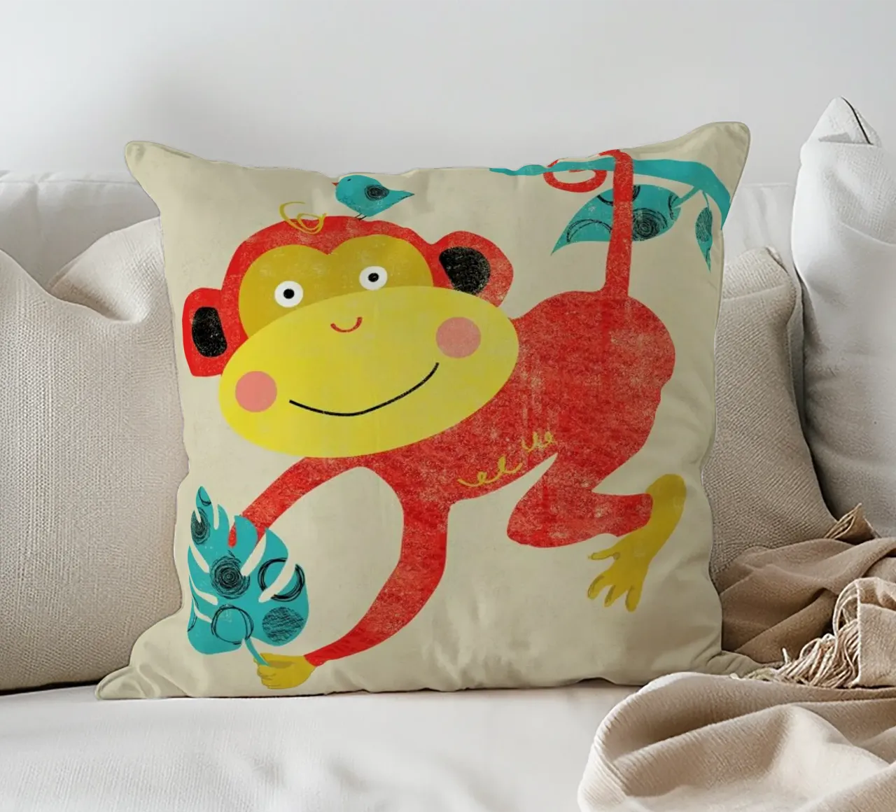 Monkey cuscino da Rocket68