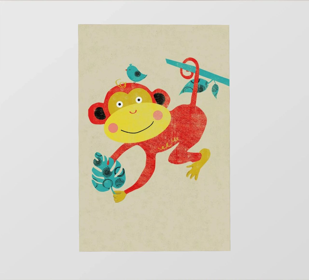 Monkey lámina retroiluminada de Rocket68