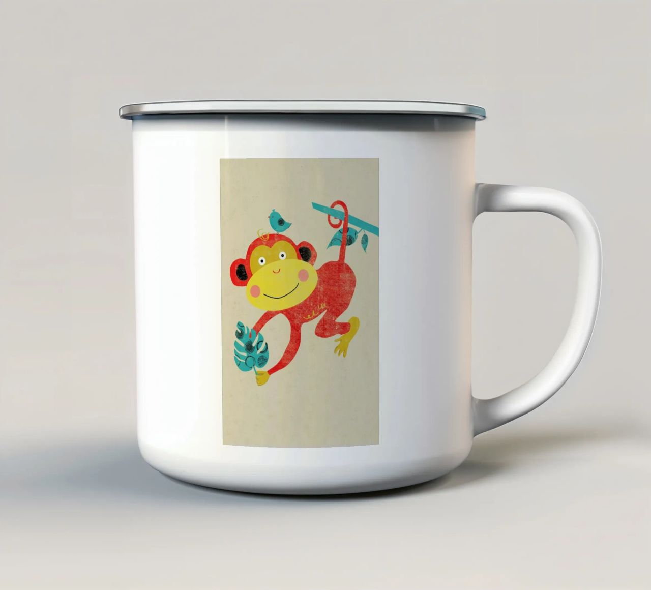 Monkey tazza in smalto da Rocket68