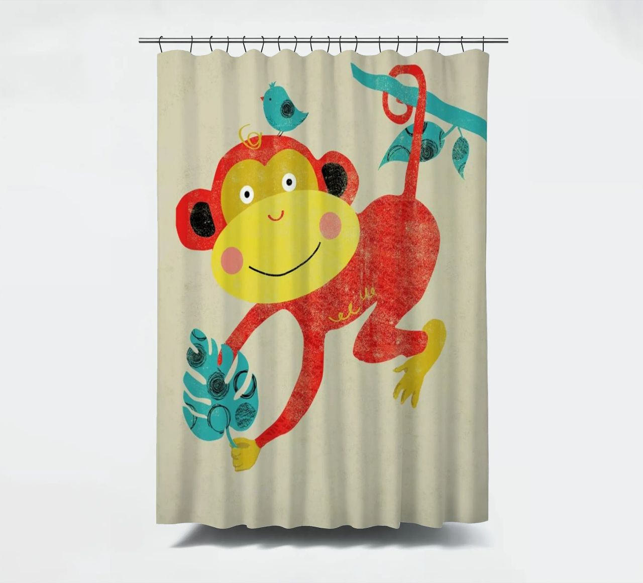 Monkey cortina de baño de Rocket68