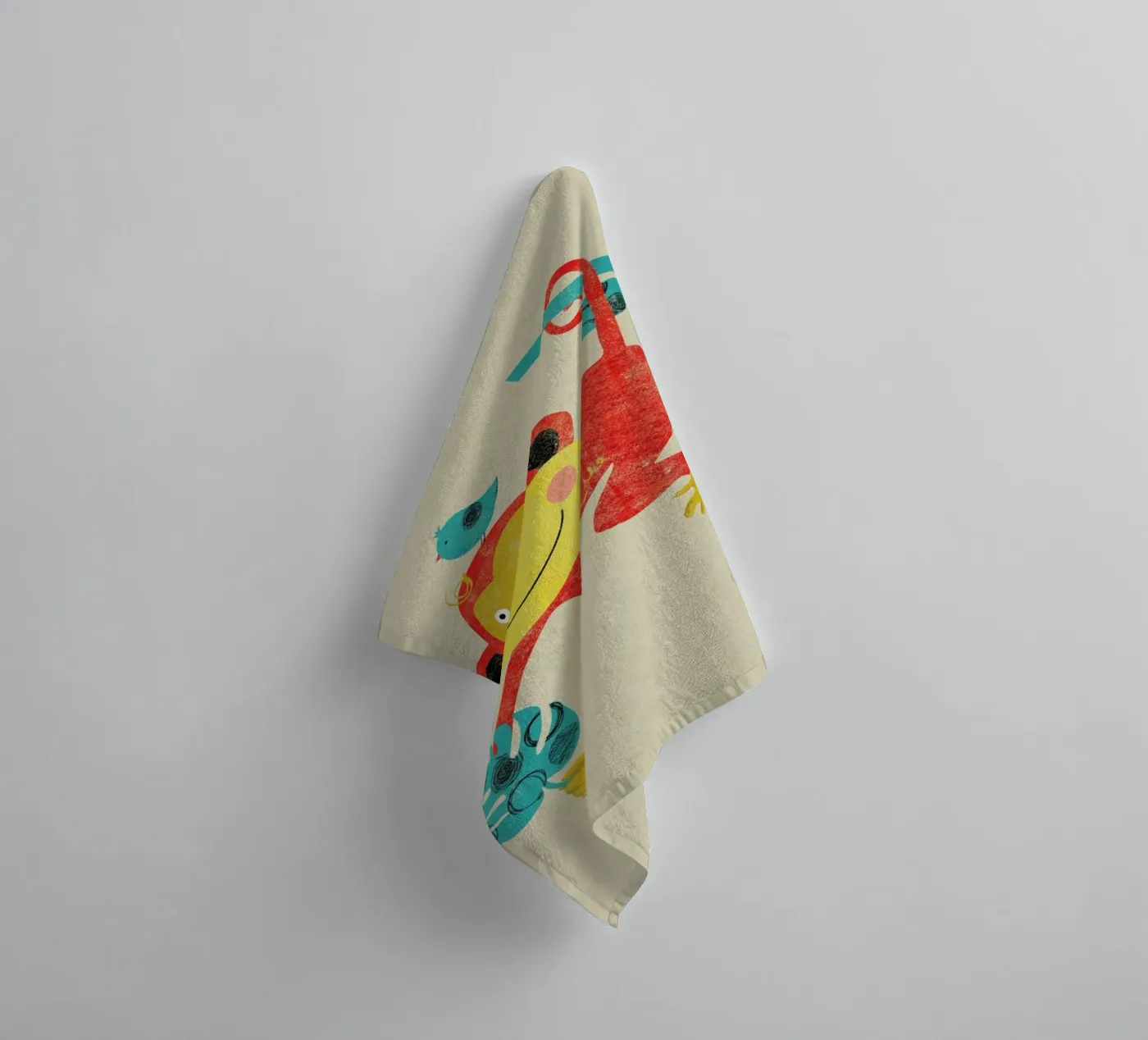 Monkey badhanddoek van Rocket68