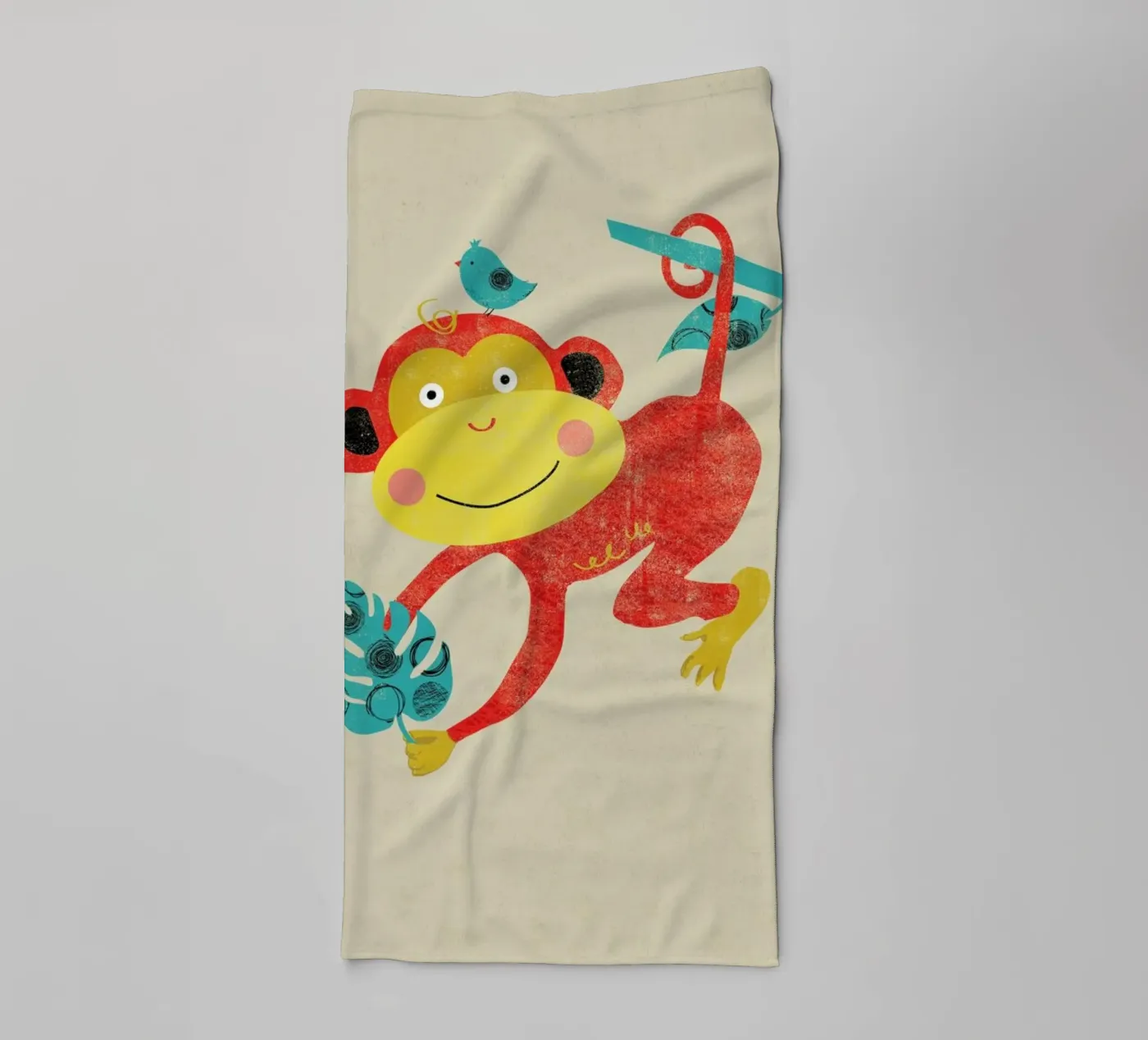 Monkey badhanddoek van Rocket68