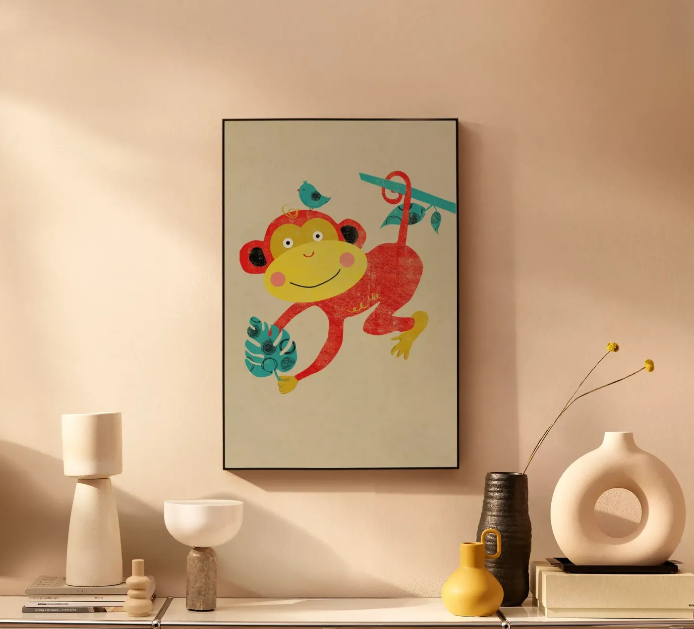 Monkey acryl van Rocket68