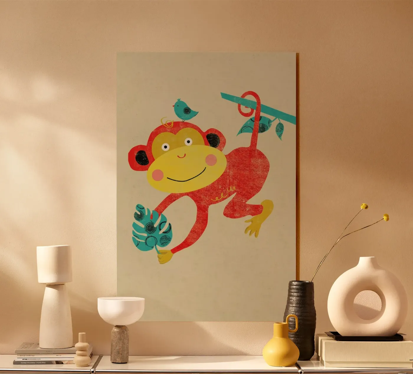 Monkey acryl van Rocket68