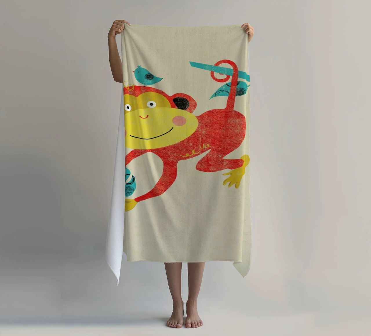 Monkey serviette de plage de Rocket68