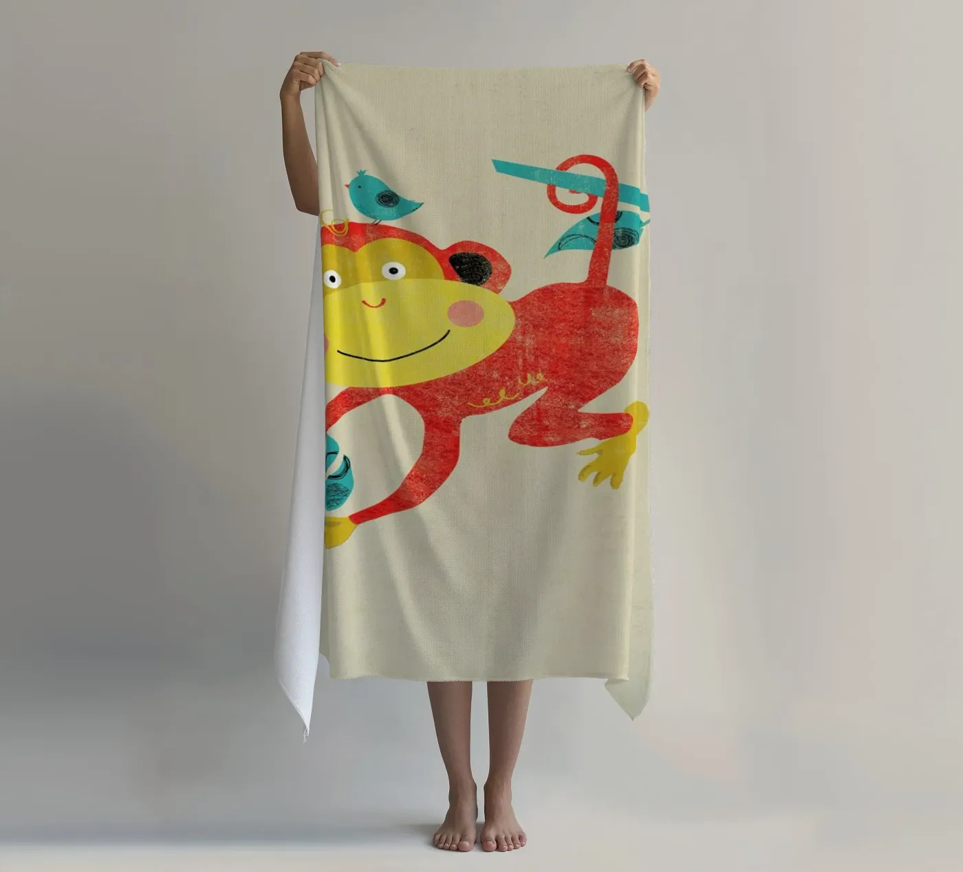 Monkey serviette de plage de Rocket68