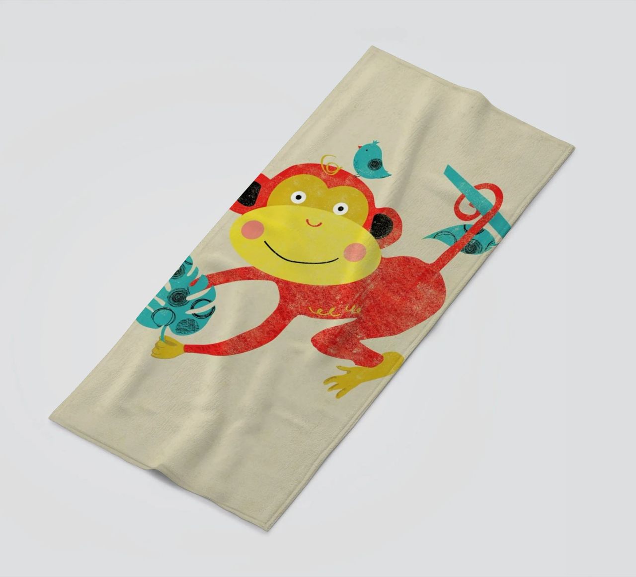 Monkey serviette de plage de Rocket68