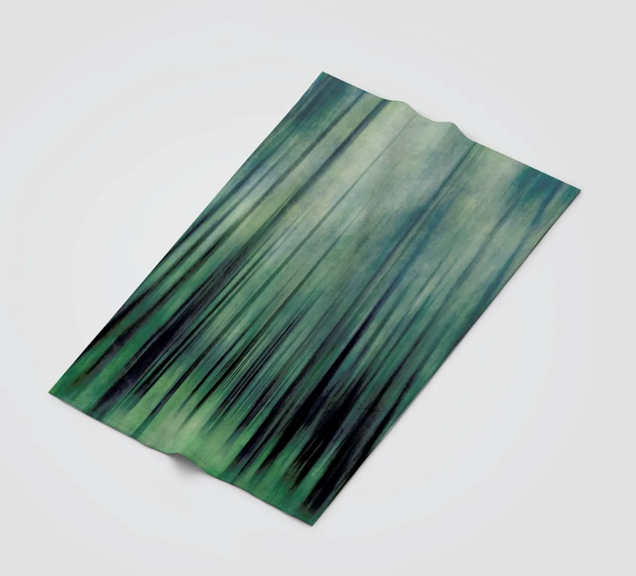 Green Woods Ascent coperta in pile da Angelo Cerantola