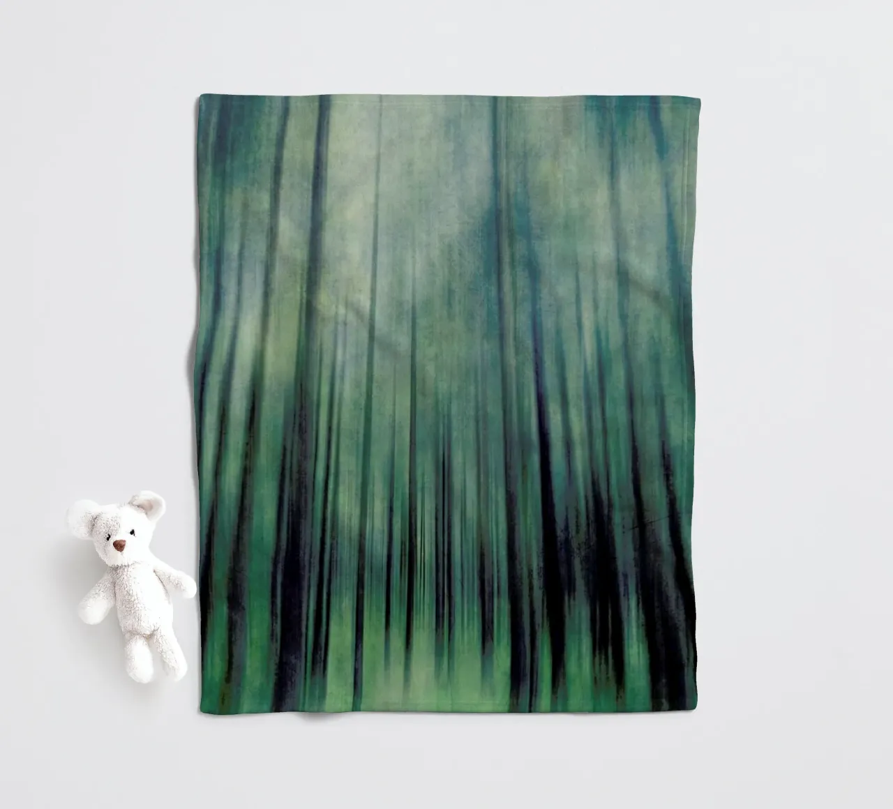 Green Woods Ascent coperta in pile da Angelo Cerantola
