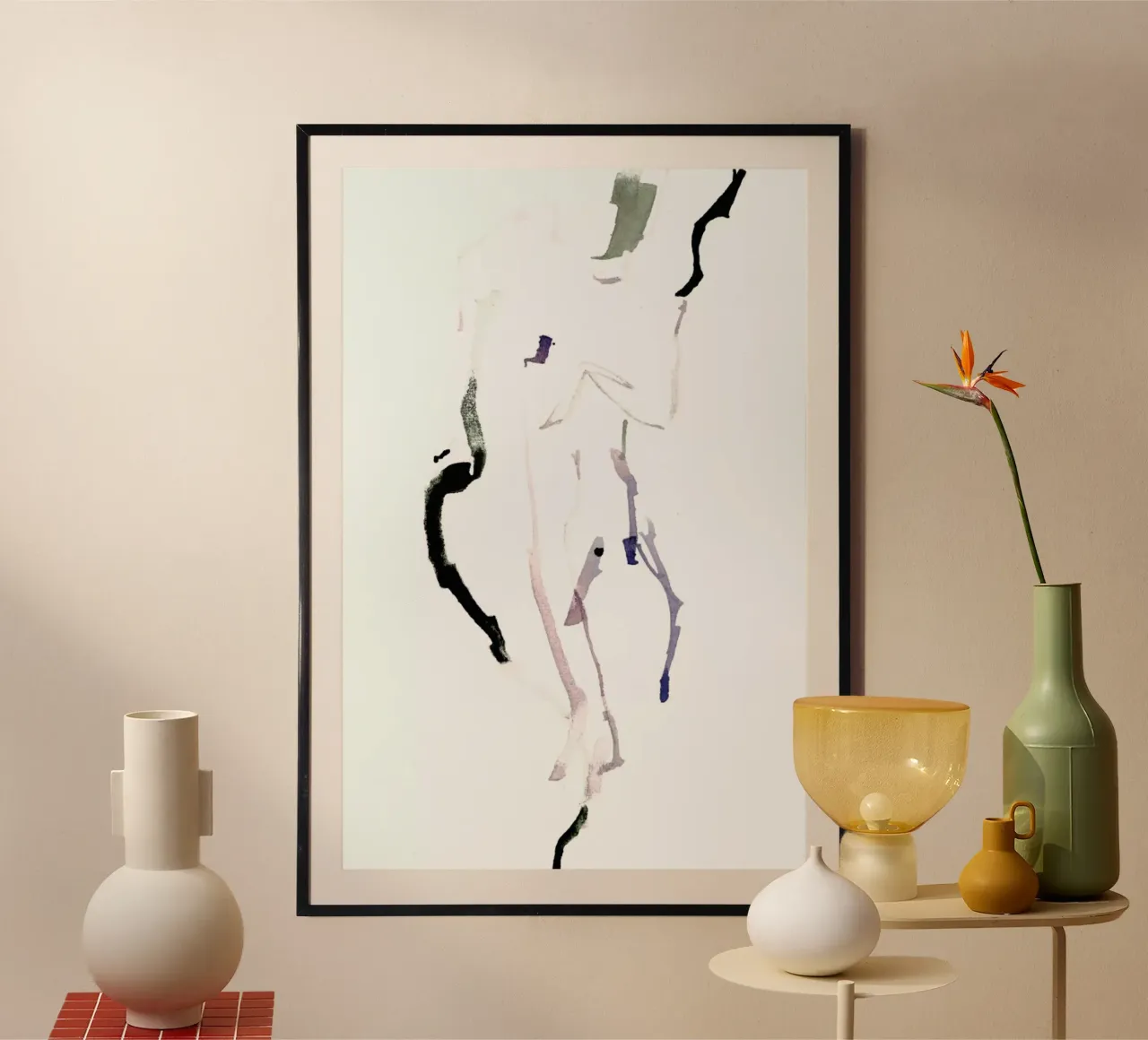 NUDE 7 poster con telaio in plastica da Céleste Hollak