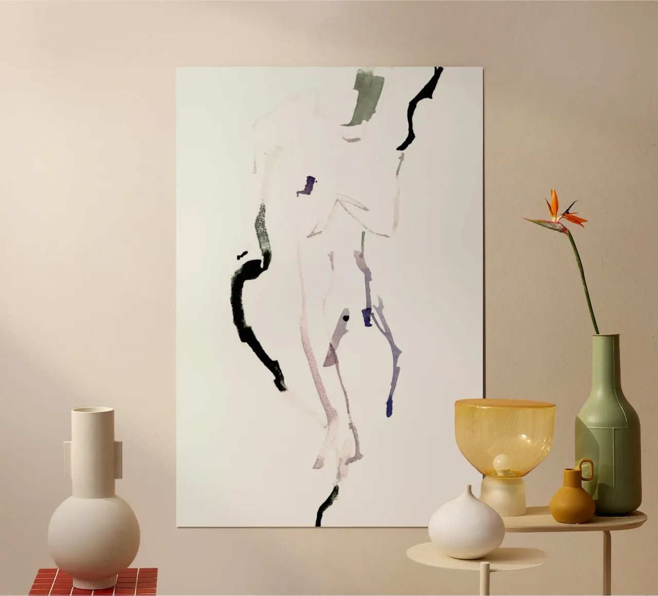 NUDE 7 poster con telaio in plastica da Céleste Hollak