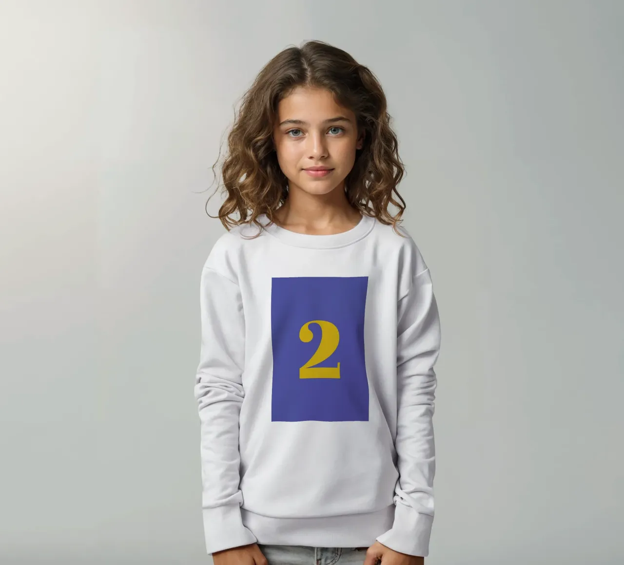 Blue Number 2 felpa bambino da Studio One