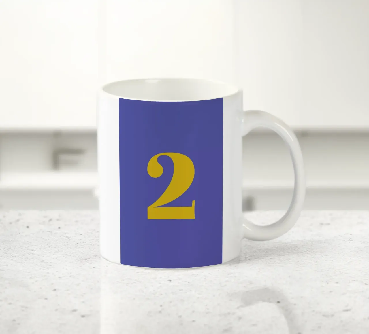 Blue Number 2 tazza in ceramica da Studio One