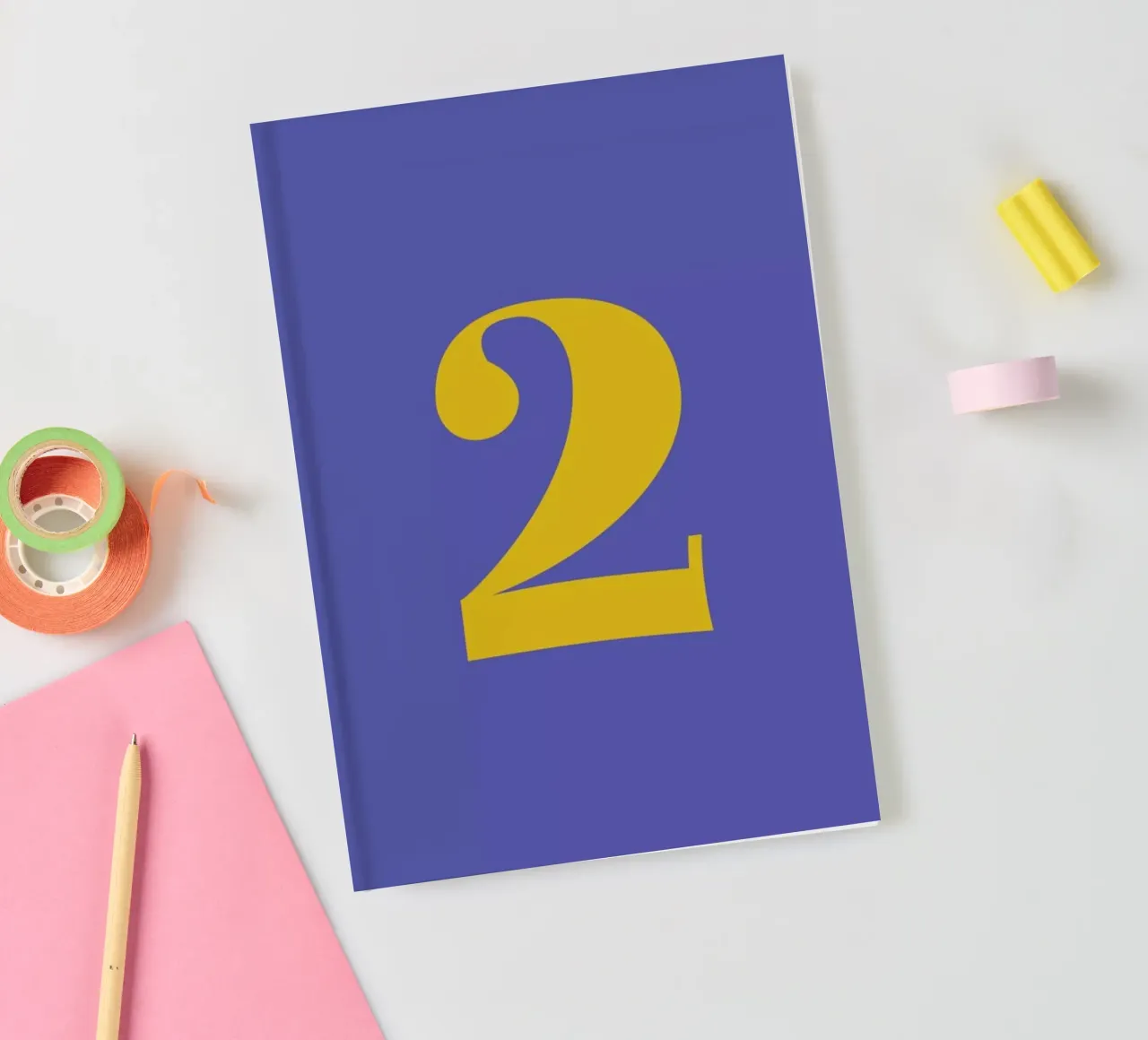 Blue Number 2 notebook by Studio One
