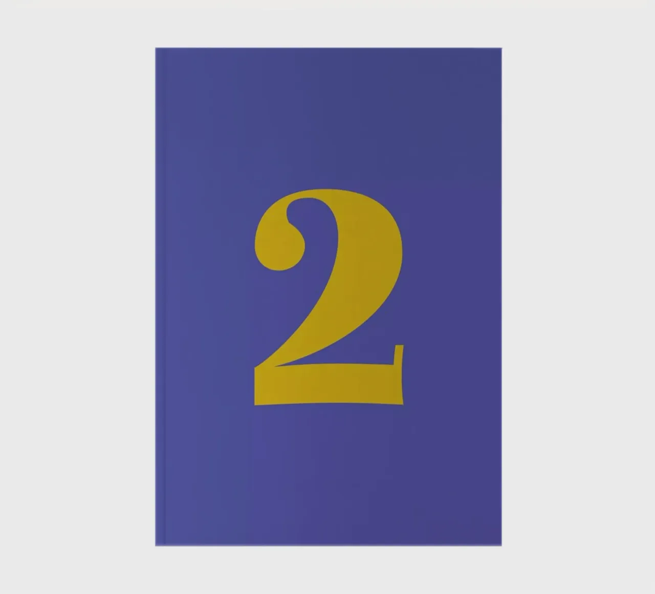 Blue Number 2 notebook by Studio One