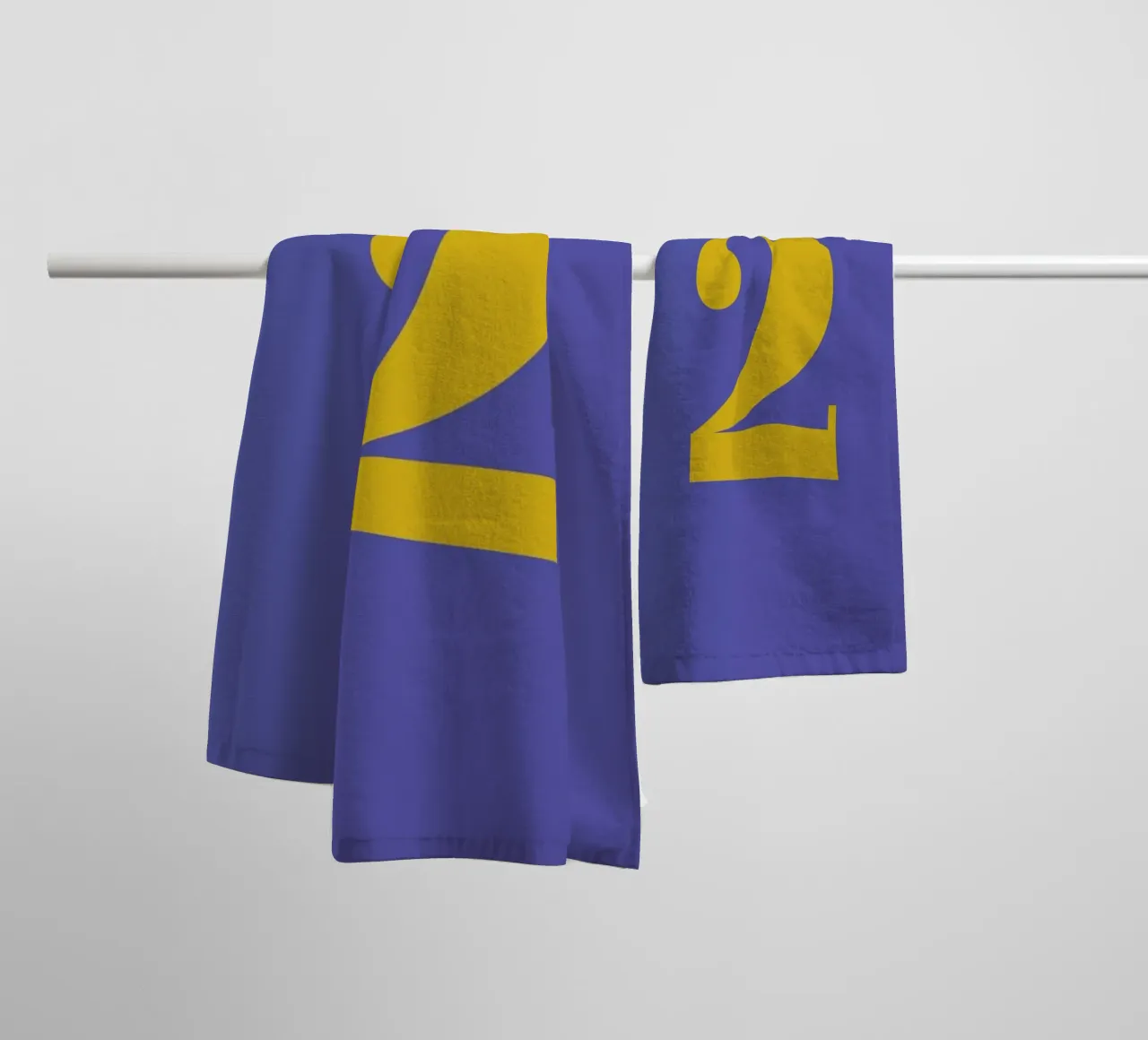 Blue Number 2 asciugamano da bagno da Studio One