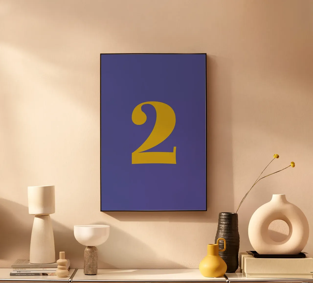 Blue Number 2 alluminio dibond da Studio One