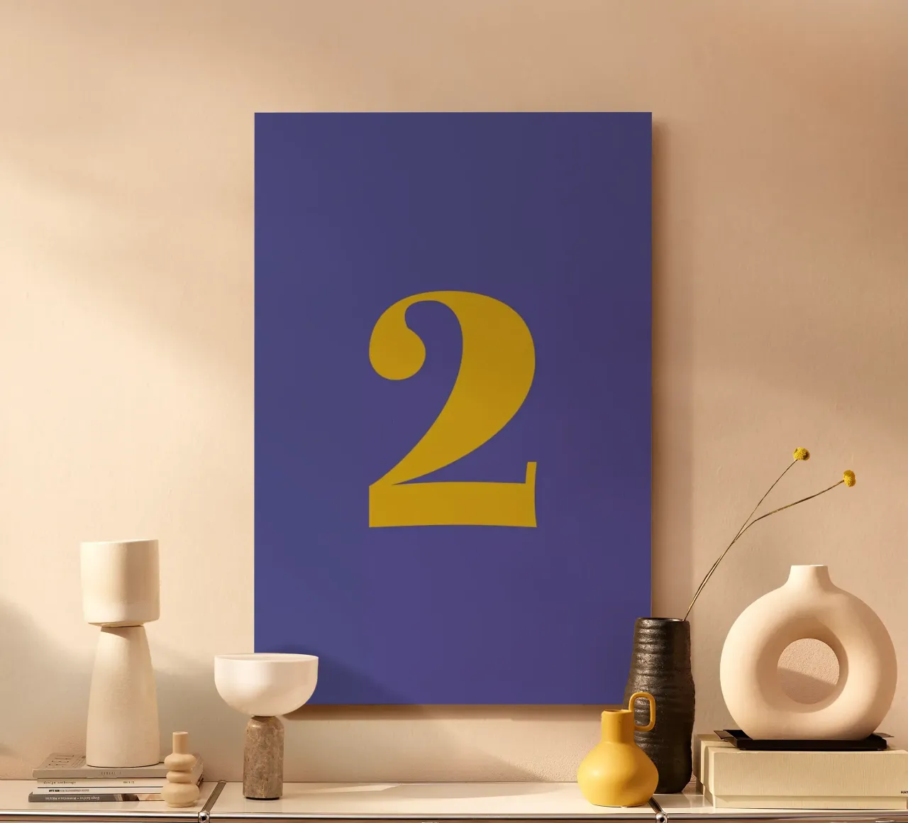Blue Number 2 alluminio dibond da Studio One