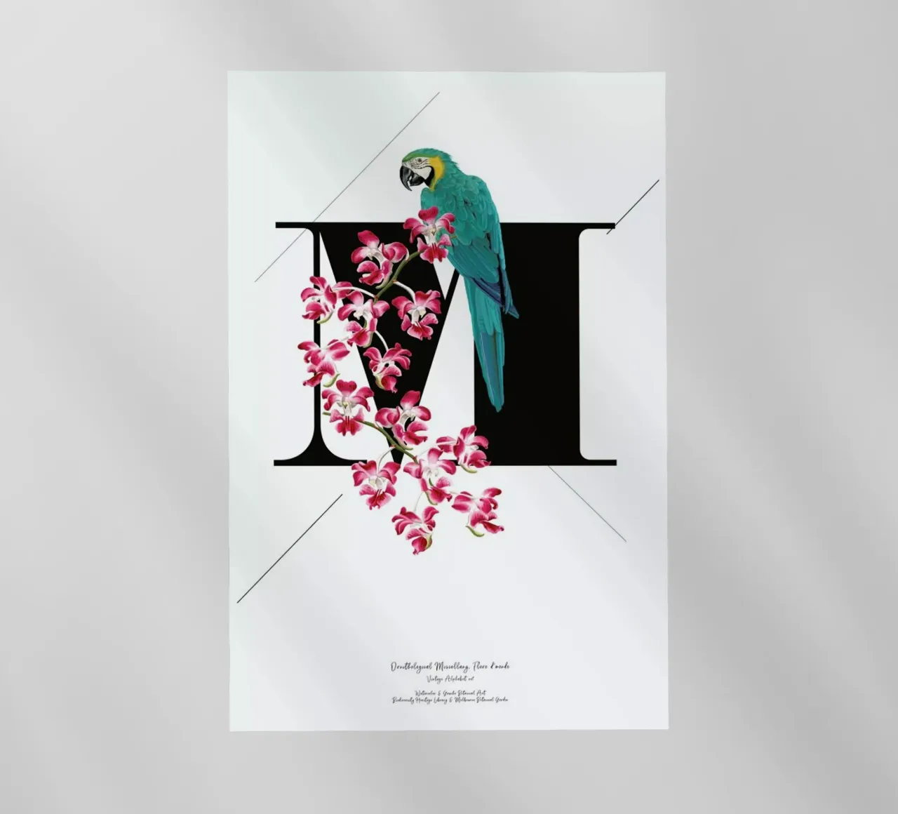 Botanical Alphabet - M pellicola backlit da Froilein Juno