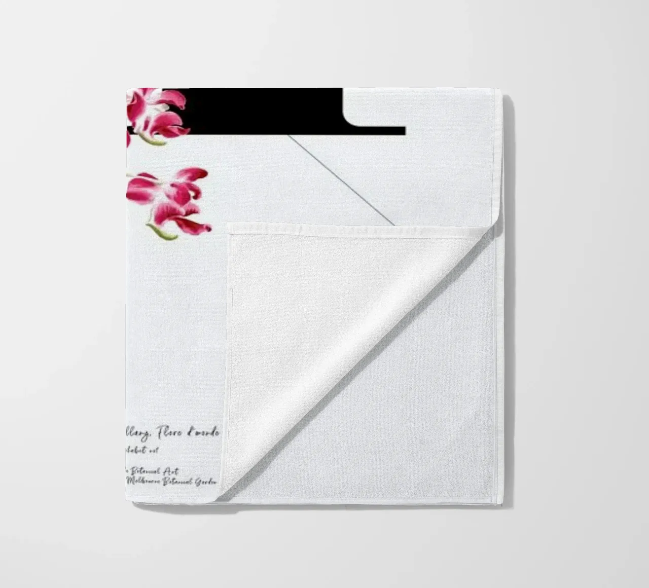 Botanical Alphabet - M beach towel by Froilein Juno