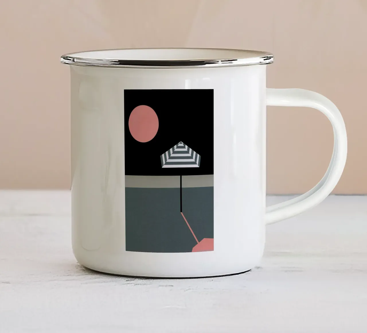 The End of Summer taza de esmalte de Rosi Feist