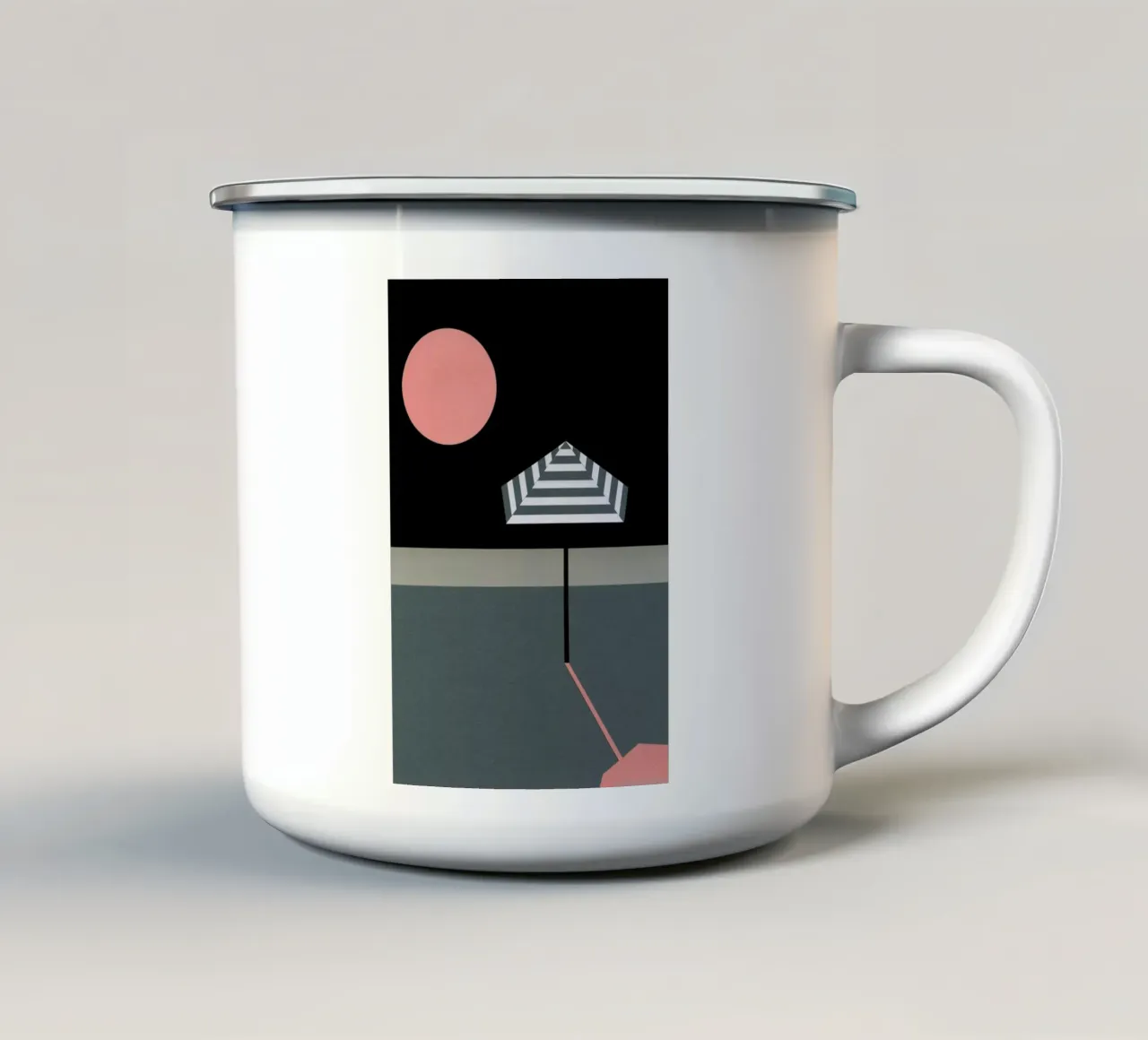 The End of Summer taza de esmalte de Rosi Feist