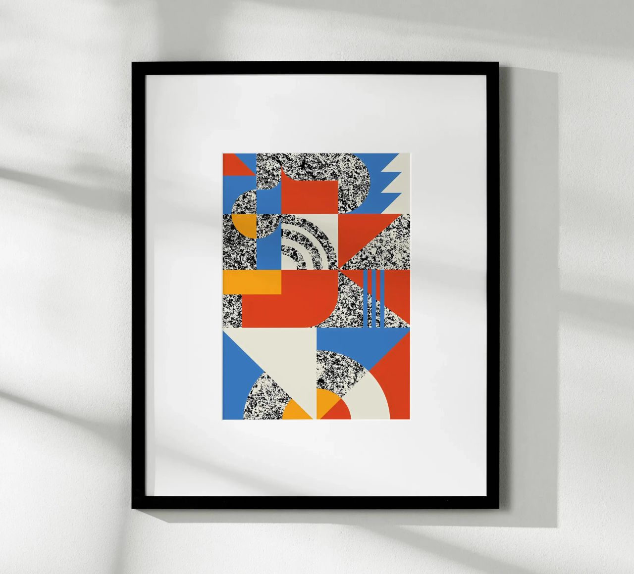 Collage Bauhaus du milieu du siècle poster de Iracheta