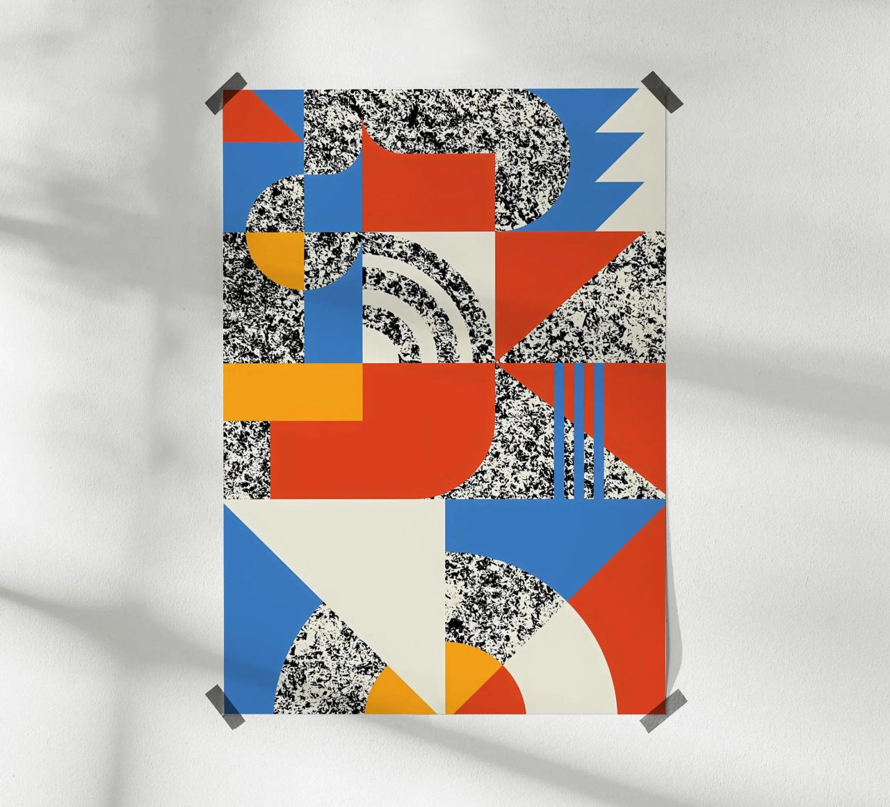 Collage Bauhaus du milieu du siècle poster de Iracheta