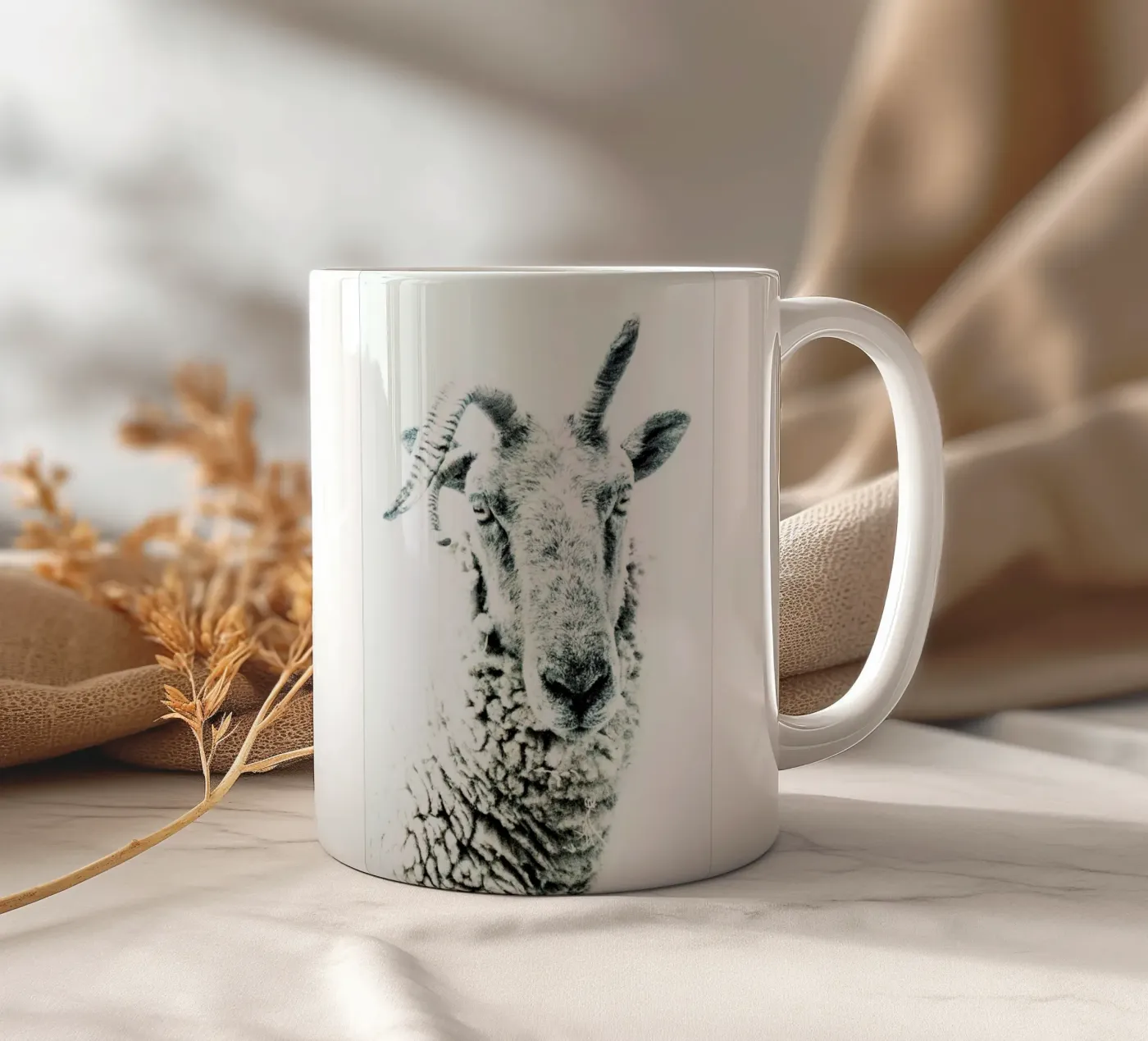 Sheep ceramic mug by Victoria Frost