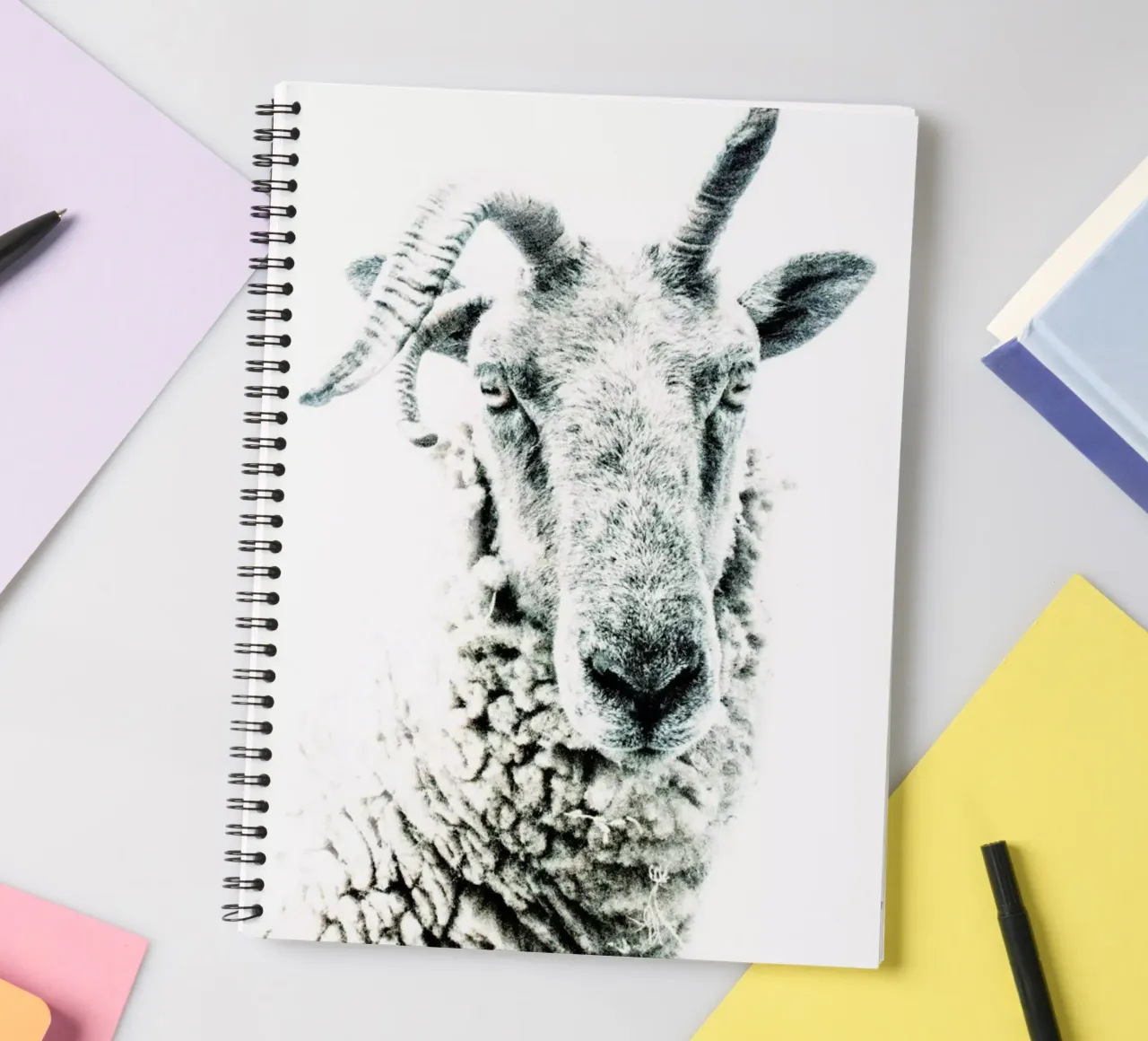 Sheep spiral notebook by Victoria Frost