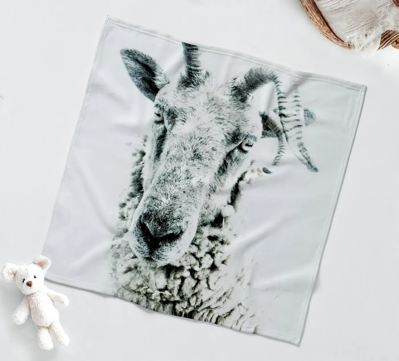 Sheep fleece blanket by Victoria Frost