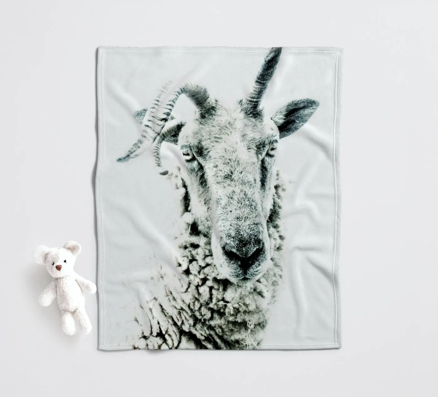 Sheep fleece blanket by Victoria Frost