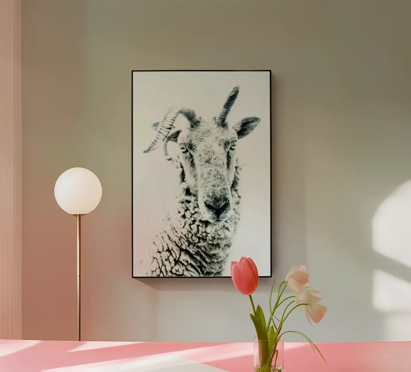 Schafe Acryl-Glas von Victoria Frost