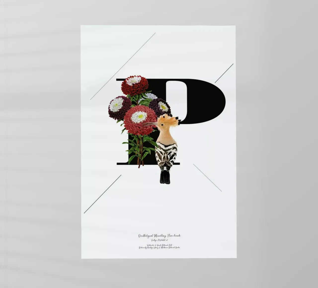 Botanical Alphabet - P pellicola backlit da Froilein Juno