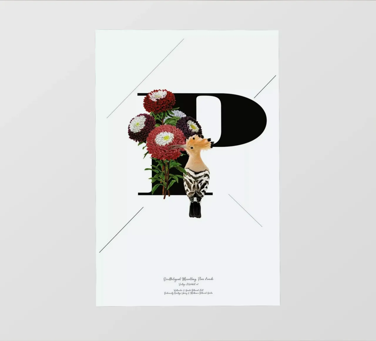 Botanical Alphabet - P pellicola backlit da Froilein Juno