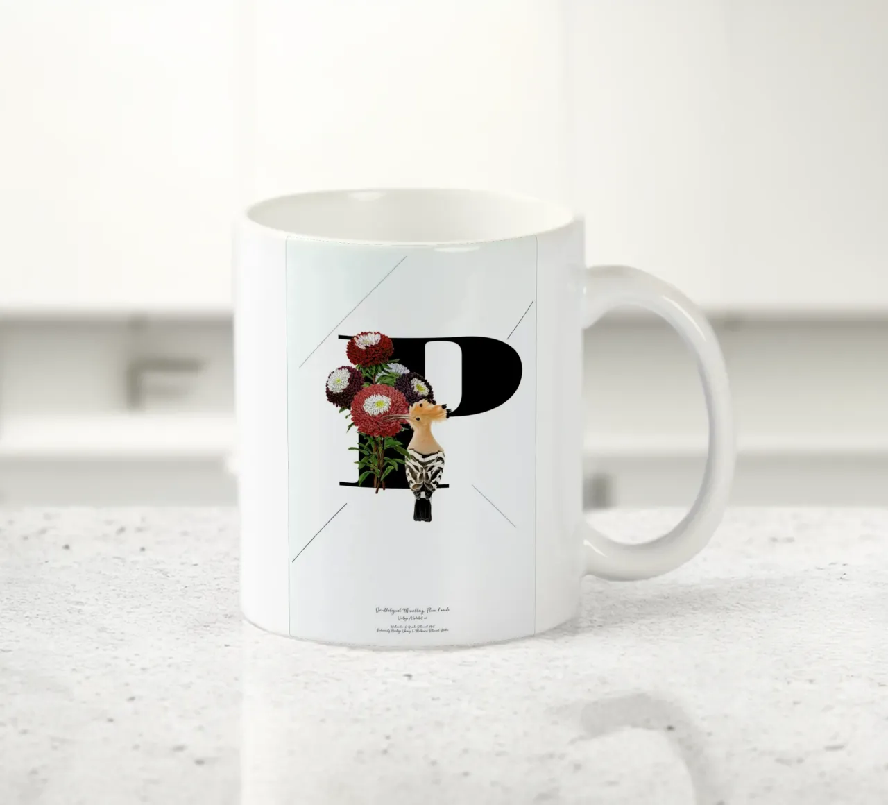 Botanical Alphabet - P tazza in ceramica da Froilein Juno