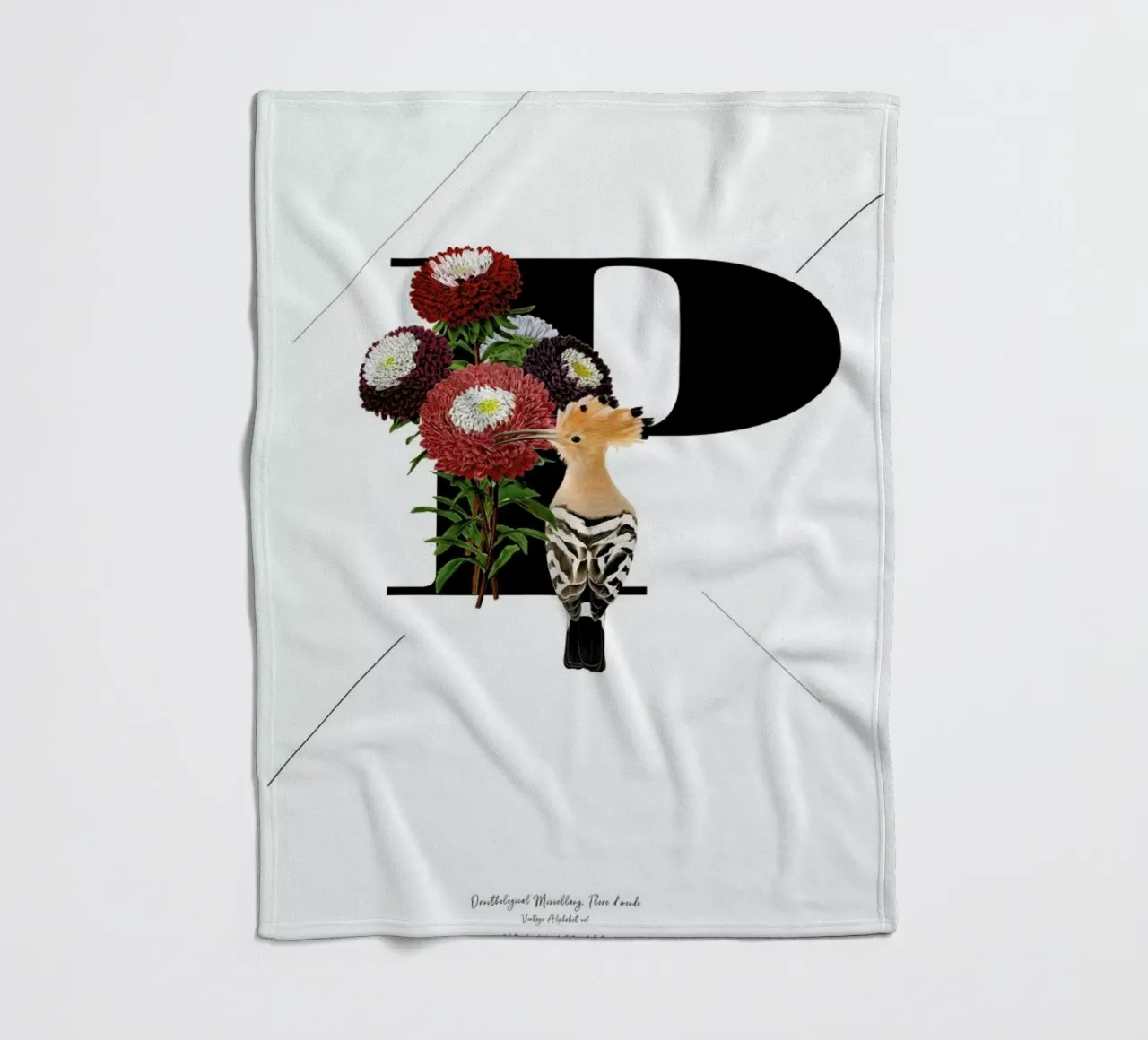 Botanical Alphabet - P coperta in pile da Froilein Juno
