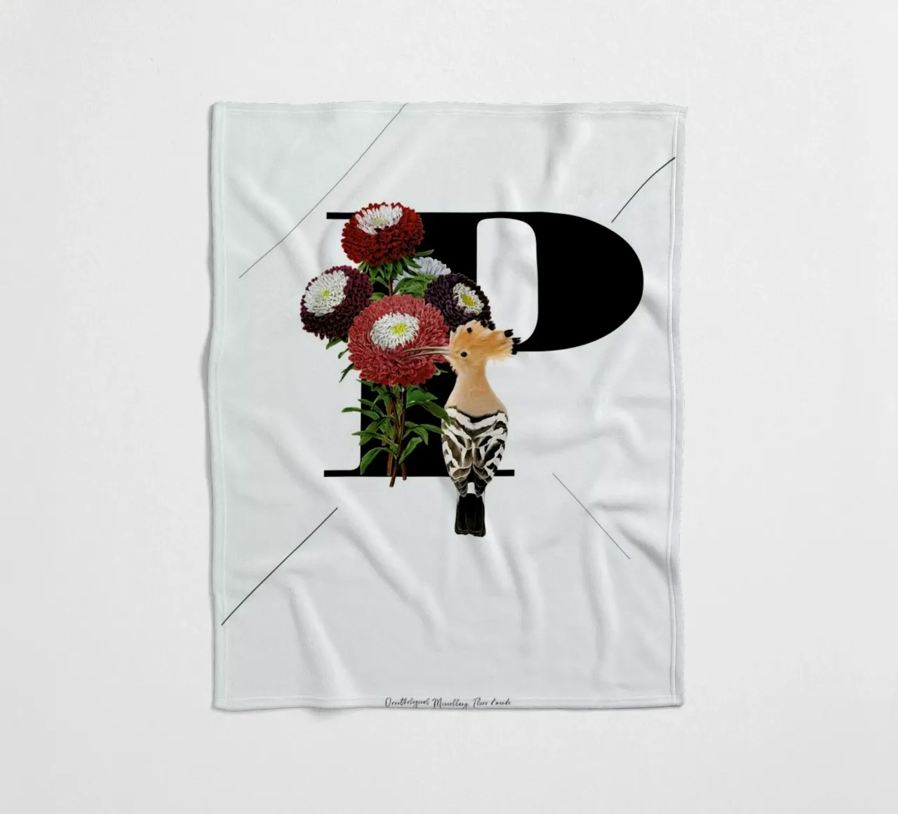 Botanical Alphabet - P coperta in pile da Froilein Juno
