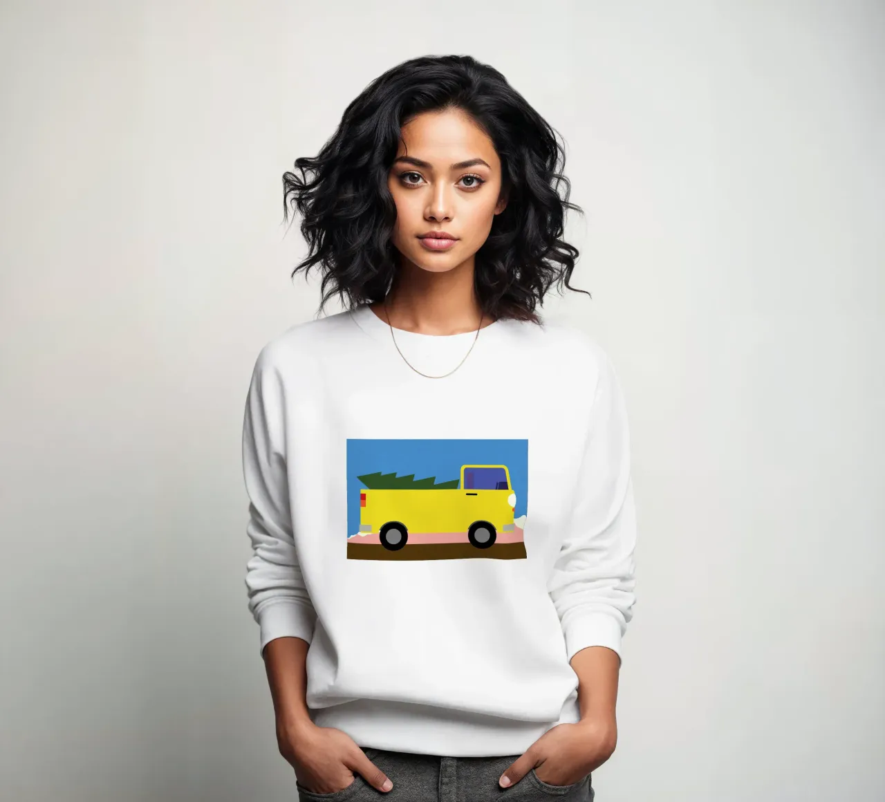 Truck & Tree sweatshirt by Rosi Feist