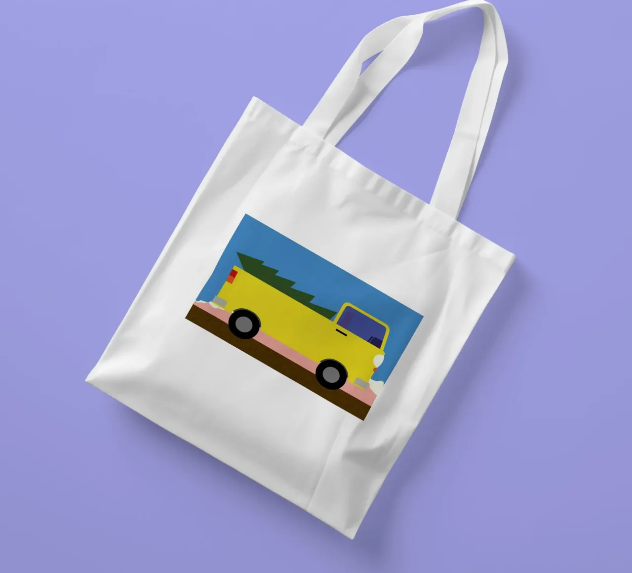 Truck & Tree borsa in juta da Rosi Feist
