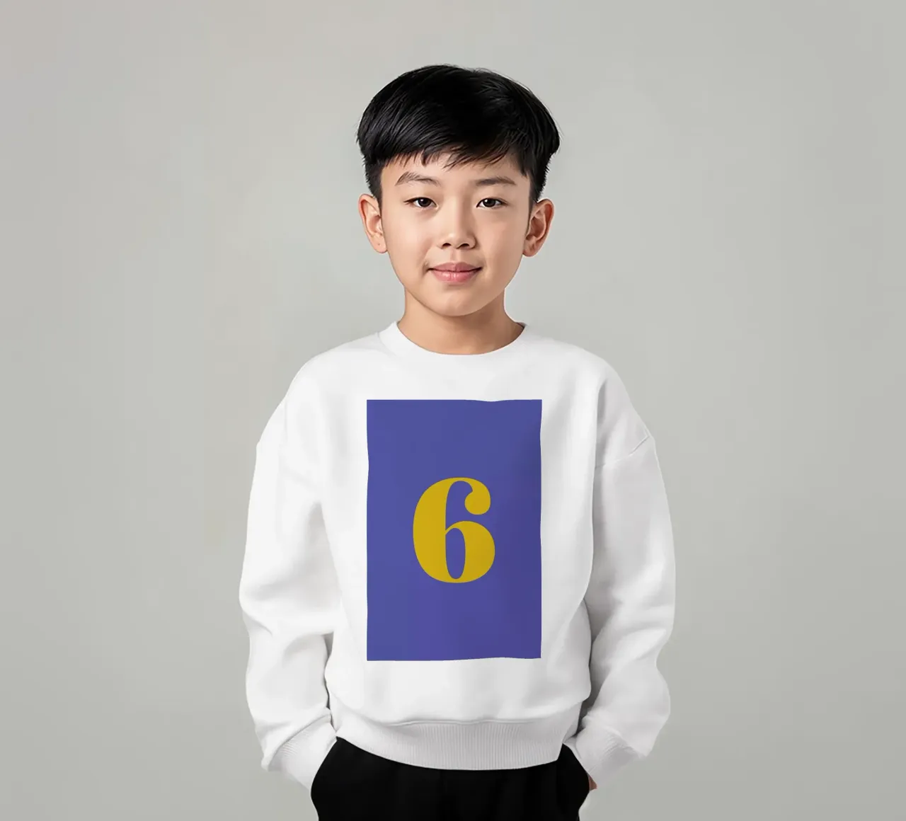 Blue Number 6 felpa bambino da Studio One