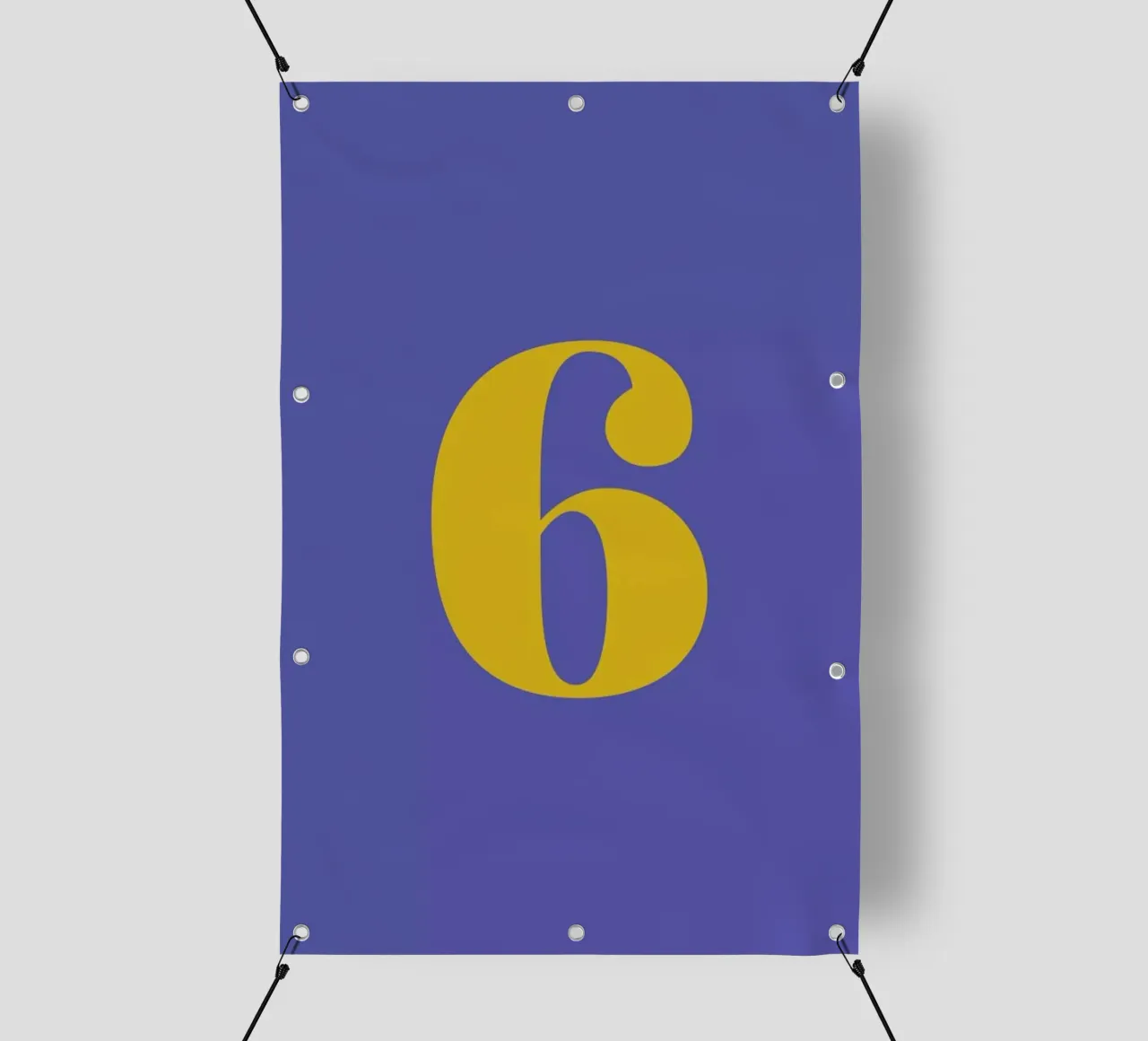 Blue Number 6 telo in pvc da Studio One