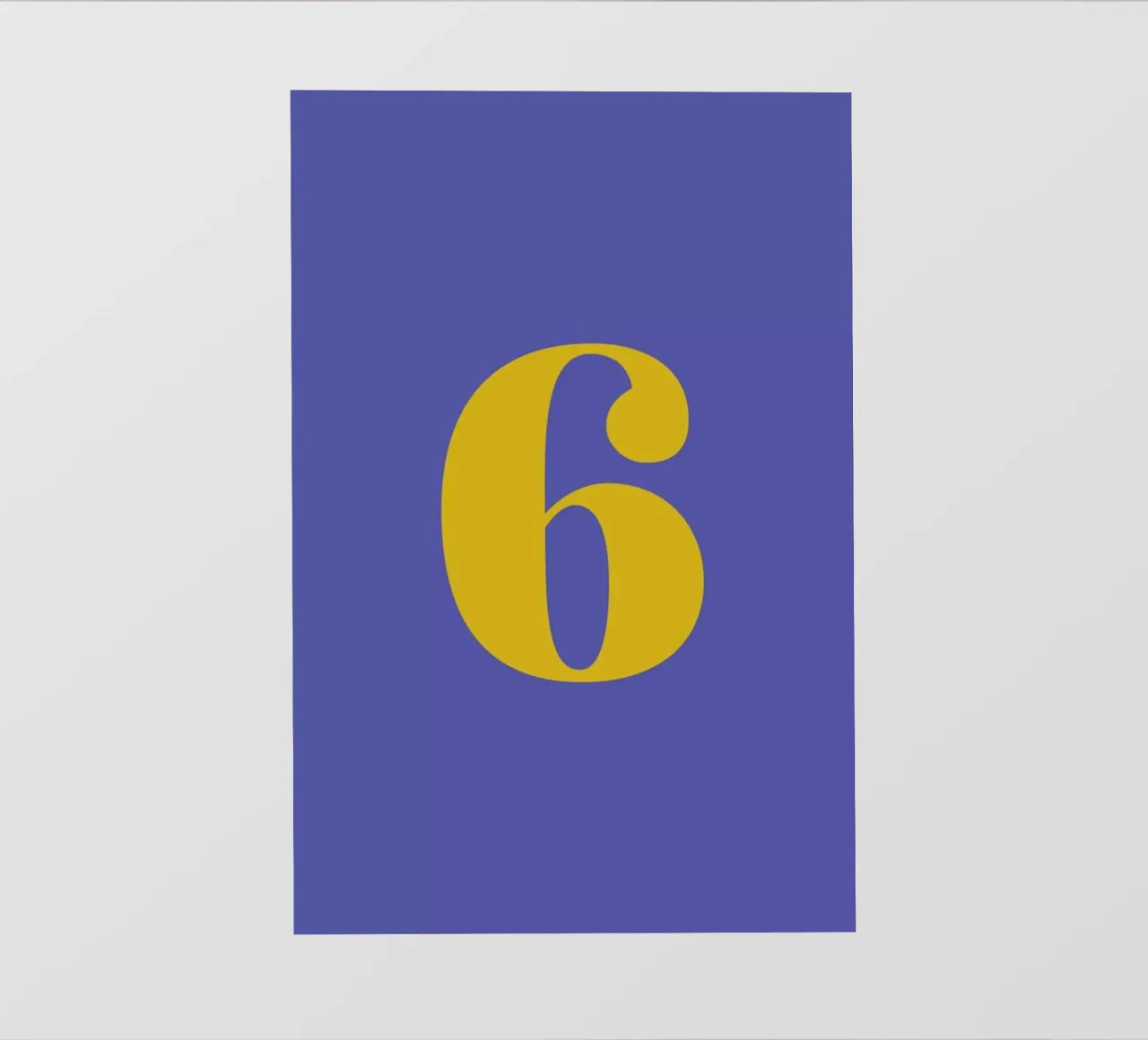 Blue Number 6 telo in pvc da Studio One