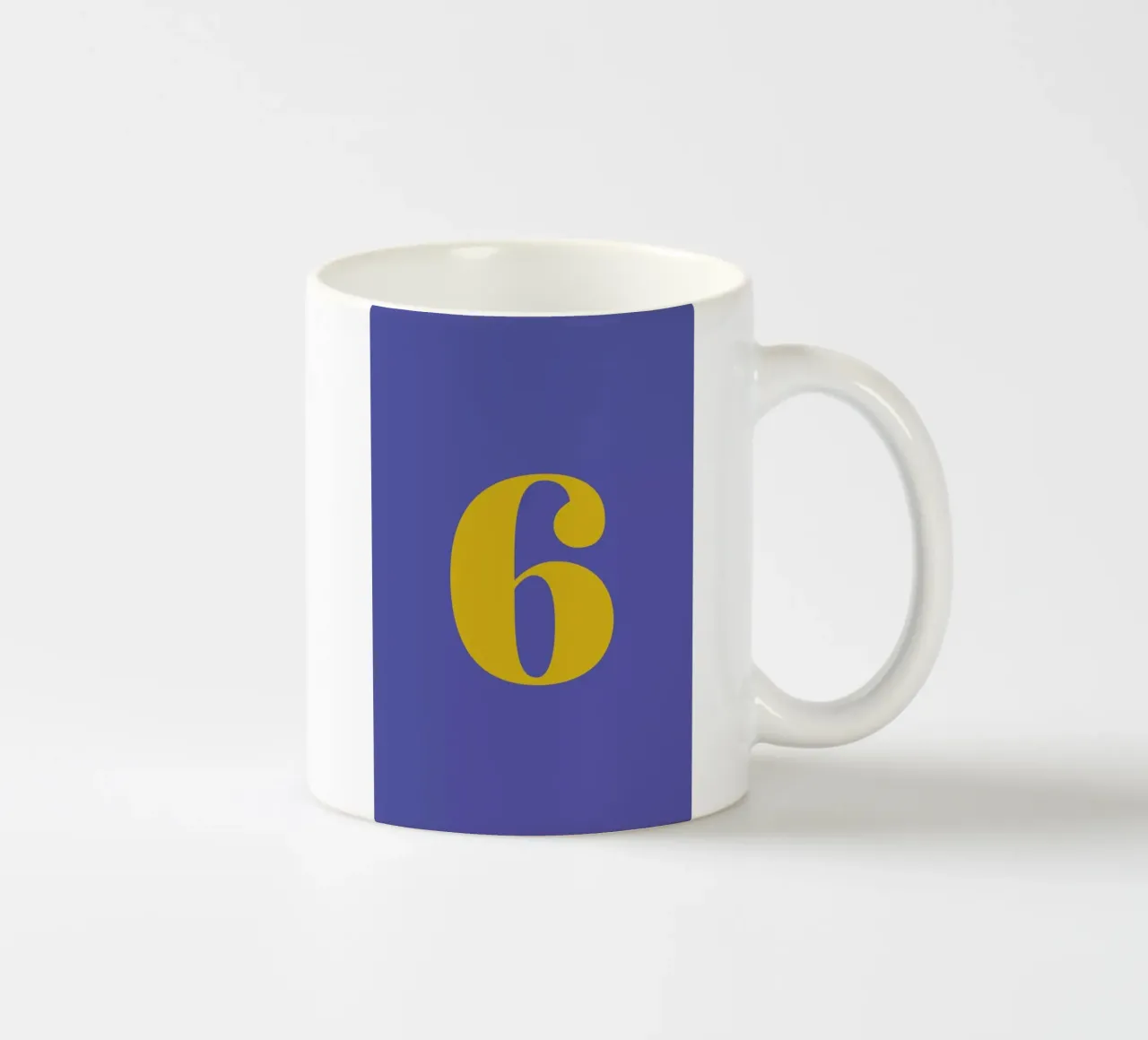 Blue Number 6 tazza in ceramica da Studio One