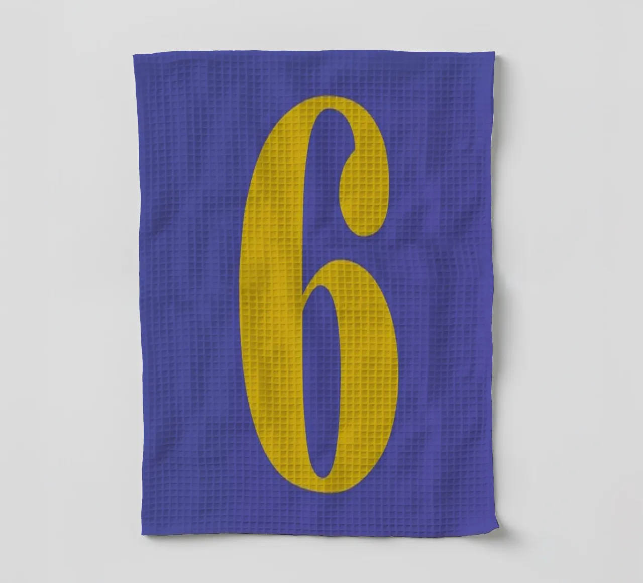 Blue Number 6 canovaccio da cucina da Studio One